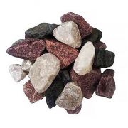 Камни для бани МИКС (кварциты, габбро-диабаз, порфирит) ведро 20 кг.